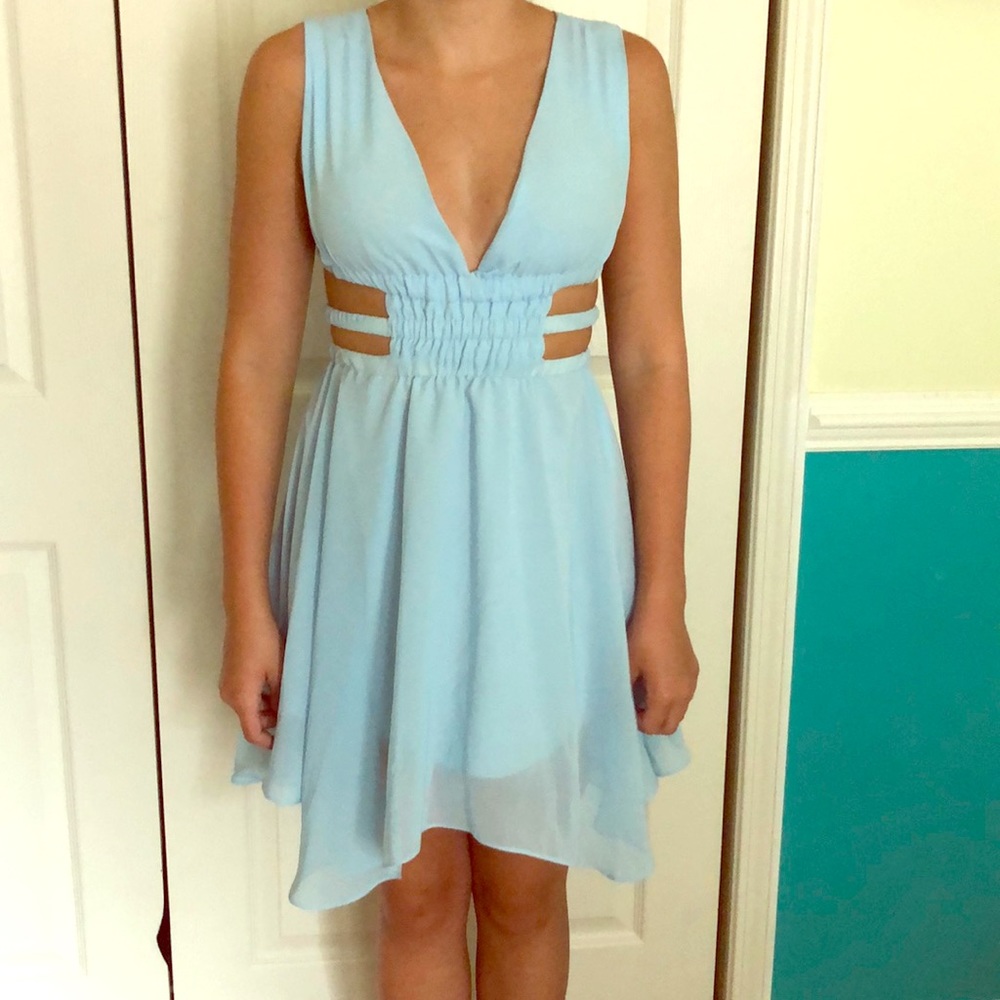 Light blue homecoming dress